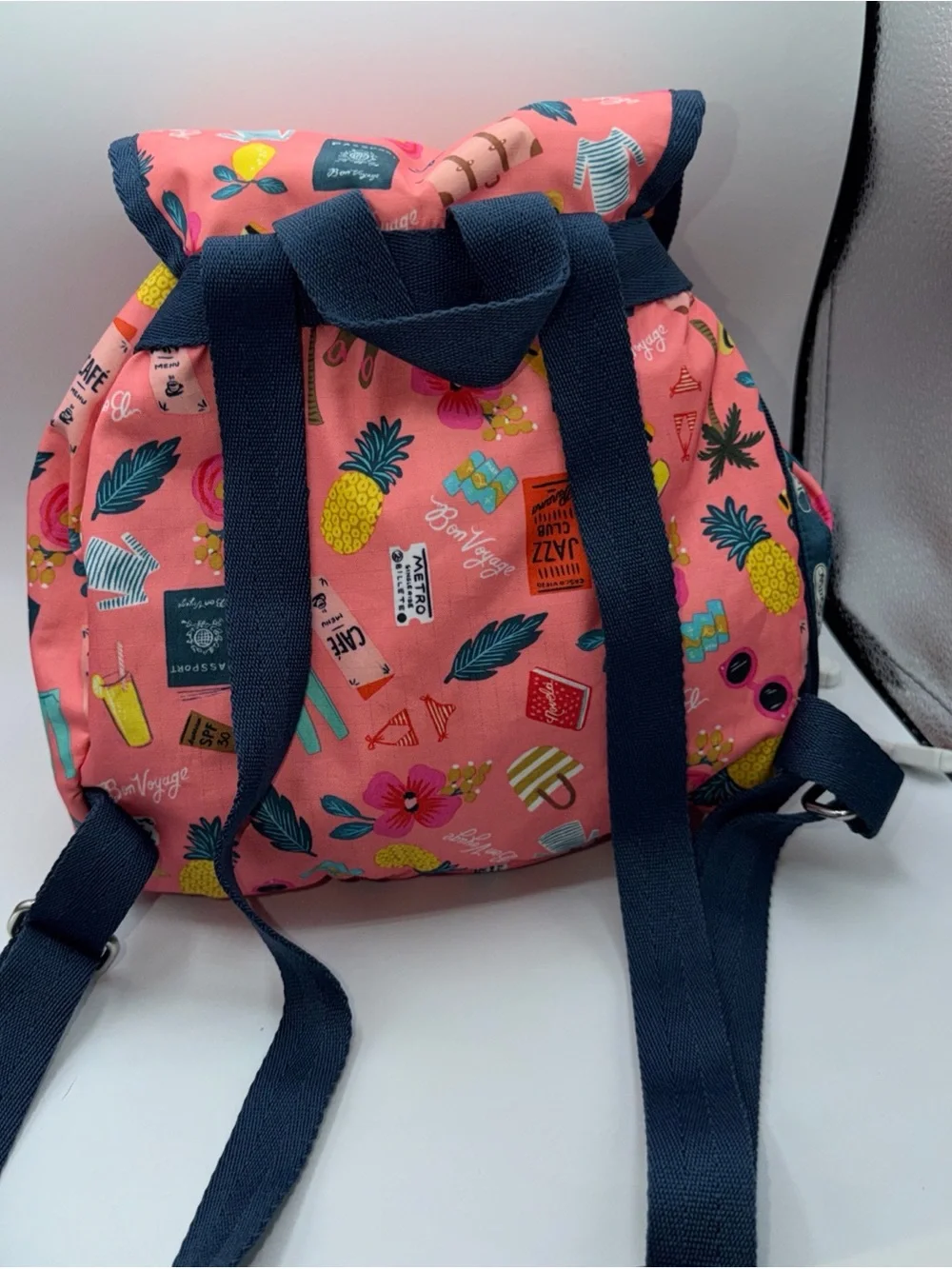 LeSportsac Small Edie Backpack   Pink / Multicolor Bon Voyage Lightweight
